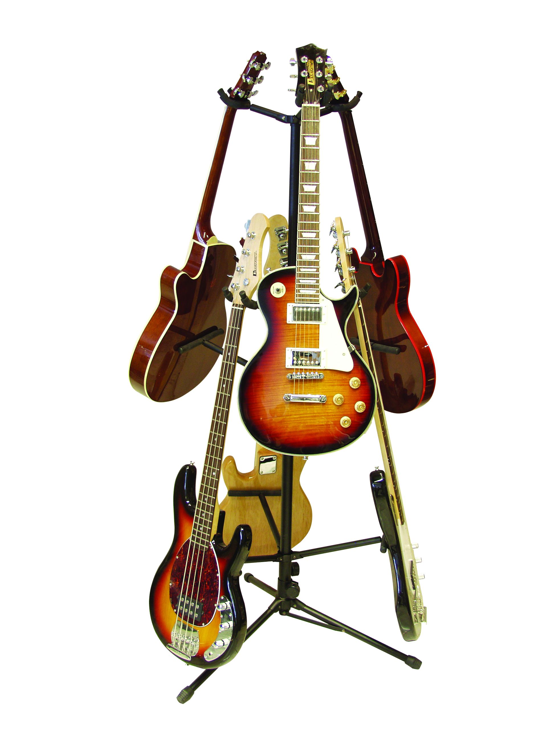 Dimavery Guitar Tree for 6 Guitars Chrome Guitar Stands